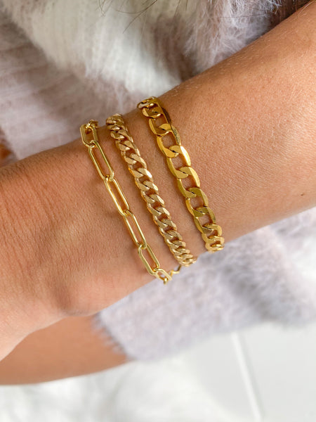 Vera Stackable Gold Filled Link Bracelets